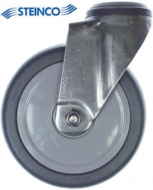 Swivel castor bolt hole H 158mm bolt hole ø 10,5mm ø 125mm wheel width 32mm housing SS - 700323