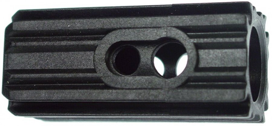 Sleeve polyamide ID ø 18mm L 62mm suitable for square pipes - 700352