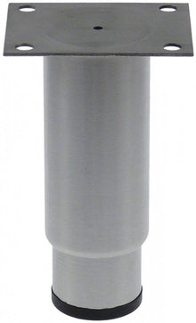  Equipment foot tube ø 57mm plate size 80x100mm hole distance 60x78mm H 135-215mm SS size 2 1/4" - 700712