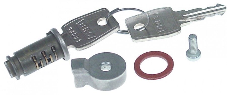 Key cylinder shaft ø 12mm W 15,75mm L 27mm H 25mm ED ø 15,8mm thickness 2,5mm type 6000/6004 - 700722