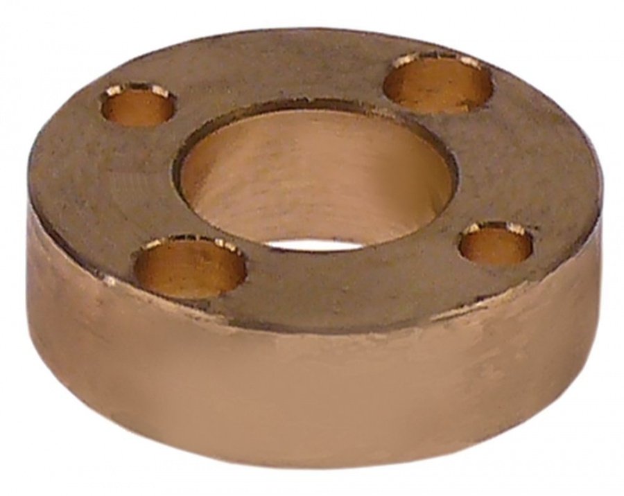 Spring holder ø 43mm for door latch H 12,5mm ID ø 20mm brass - 700763