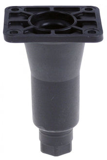 Equipment foot plate size 80x100mm hole distance 60x80mm H 150-180mm plastic - 700848