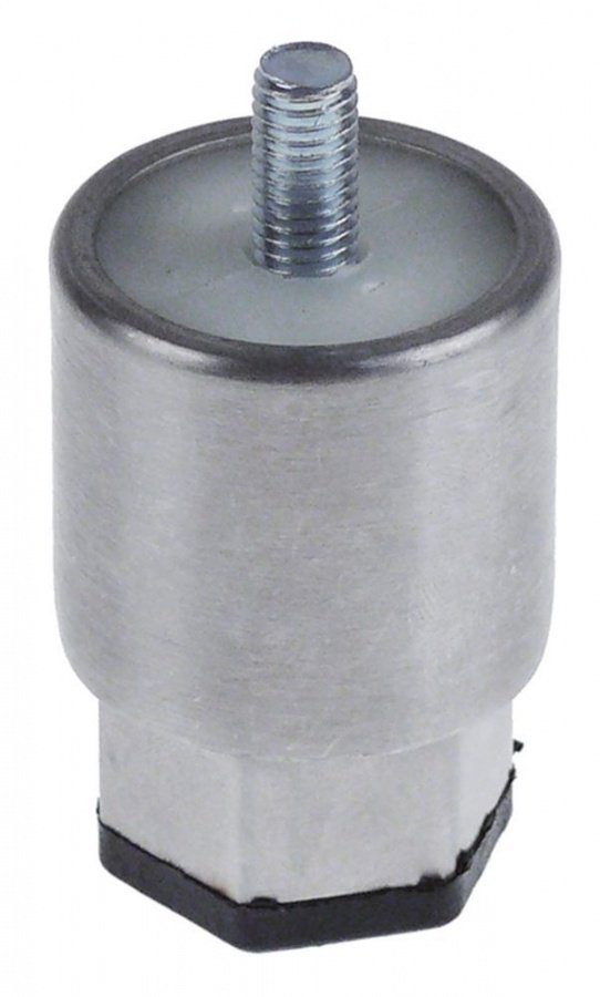  Equipment foot thread M8 tube ø 38mm SS H 55-65mm size 1 1/2" WS 29 thread L 15mm Qty 1pcs - 700857