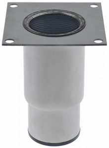 Equipment foot tube ø 64mm SS hole distance 85x85mm H 135-190mm size 2 1/2" - 700862