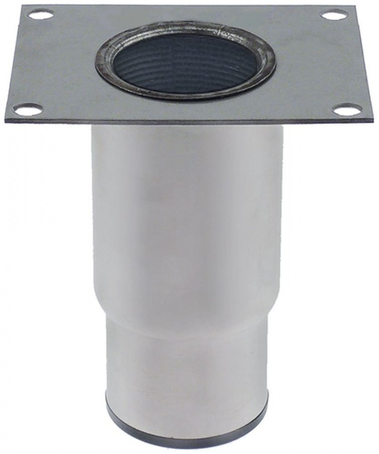 Equipment foot tube ø 64mm SS hole distance 75x105mm H 135-215mm size 2 1/2" - 700865