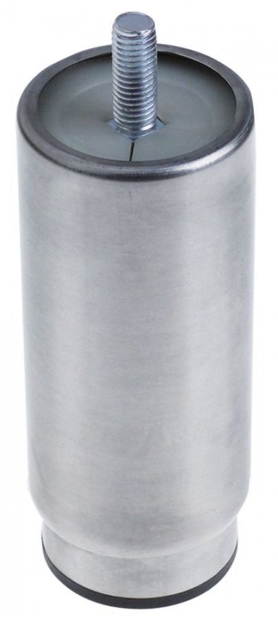 Equipment foot thread M12 tube ø 64mm SS H 155-235mm size 2 1/2" thread L 25mm Qty 1pcs - 700868