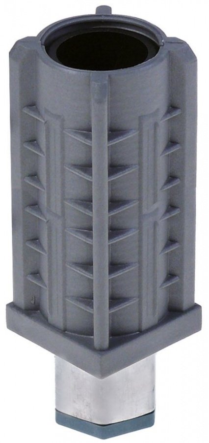 Equipment foot plastic/SS H 23-92mm thickness 1-1.2mm pipe type 40x40 Qty 1pcs - 700869
