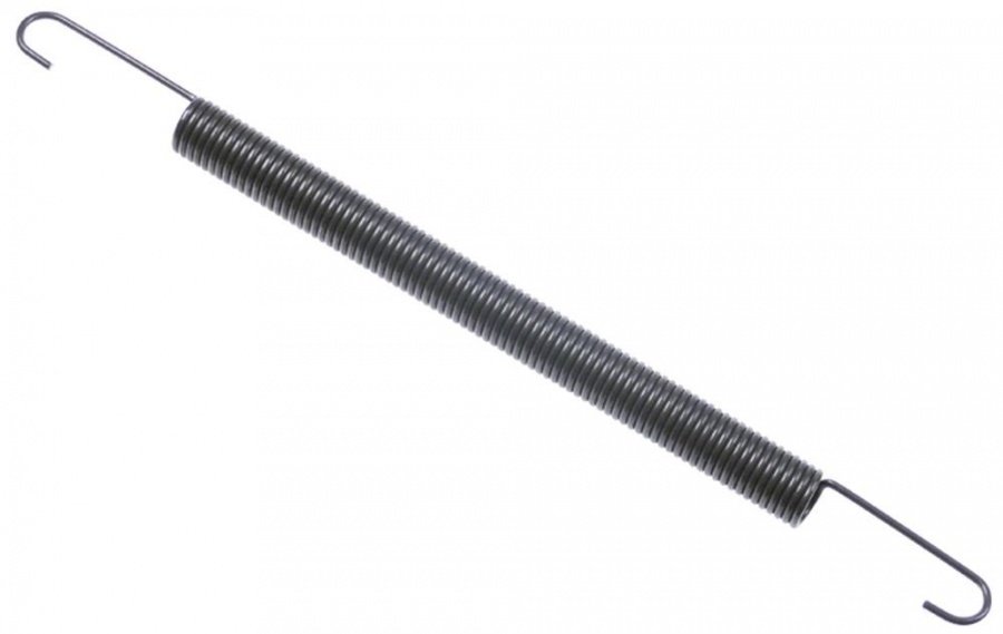 Tension spring ø 16mm total length 287mm wire gauge ø 2,2mm L1 50mm L2 187mm L3 50mm - 700891