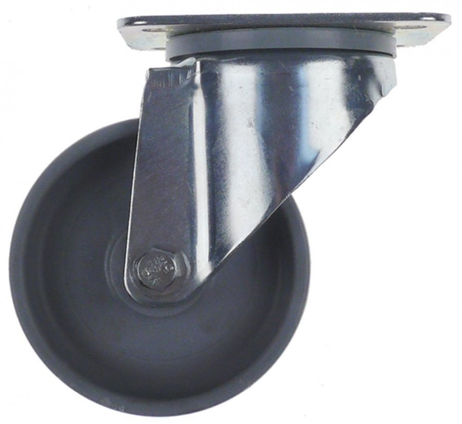  Swivel castor set ø 100mm plates fixing 105x85mm bearing ball bearing H 127mm wheel width 38mm - 700912