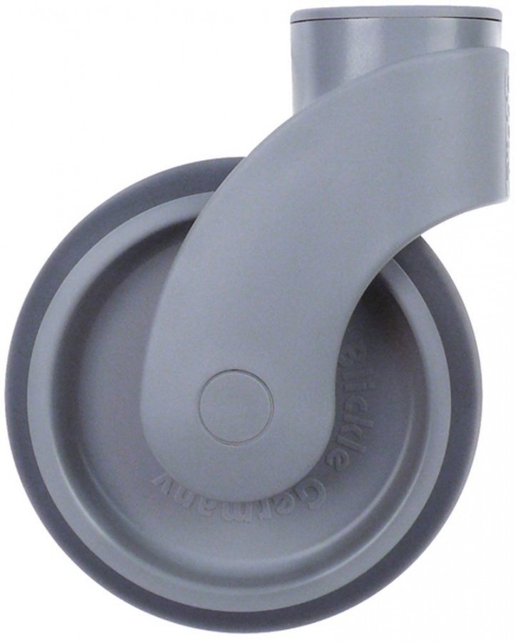  Swivel castor without brake ø 125mm bolt hole 11mm bolt hole ø 11mm housing plastic capacity 110kg - 700914