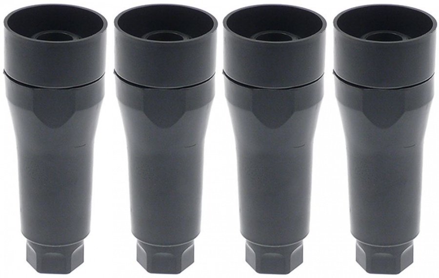 Equipment feet kit H 116-126mm plastic Qty 4 pcs thread 1" ET - 701000