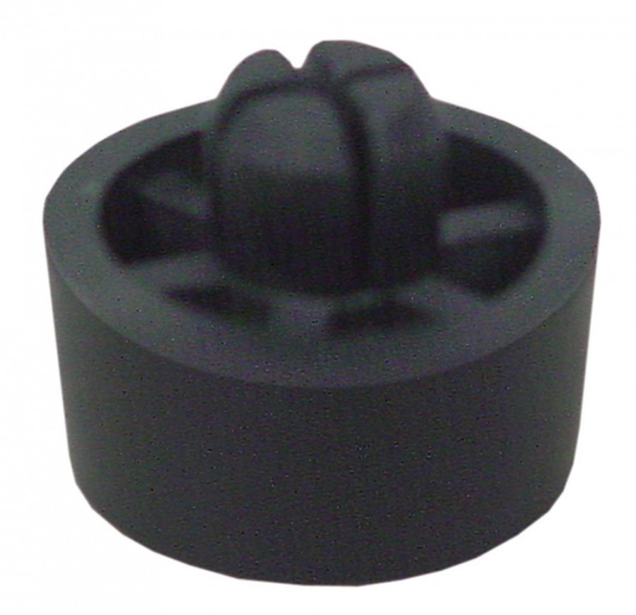 Equipment foot ø 20mm H 10mm mounting ø 8mm overall height 15mm rubber Qty 1 pcs - 701083