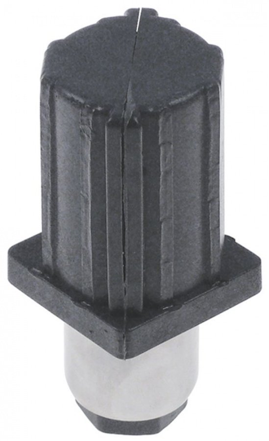Equipment foot plastic/SS H 37-67mm thickness 1,2mm pipe type 40x40 Qty 1pcs - 701096