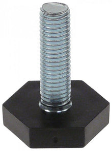 Equipment foot thread M10 plastic H 43mm WS 30 thread L 35mm Qty 1pcs - 701112