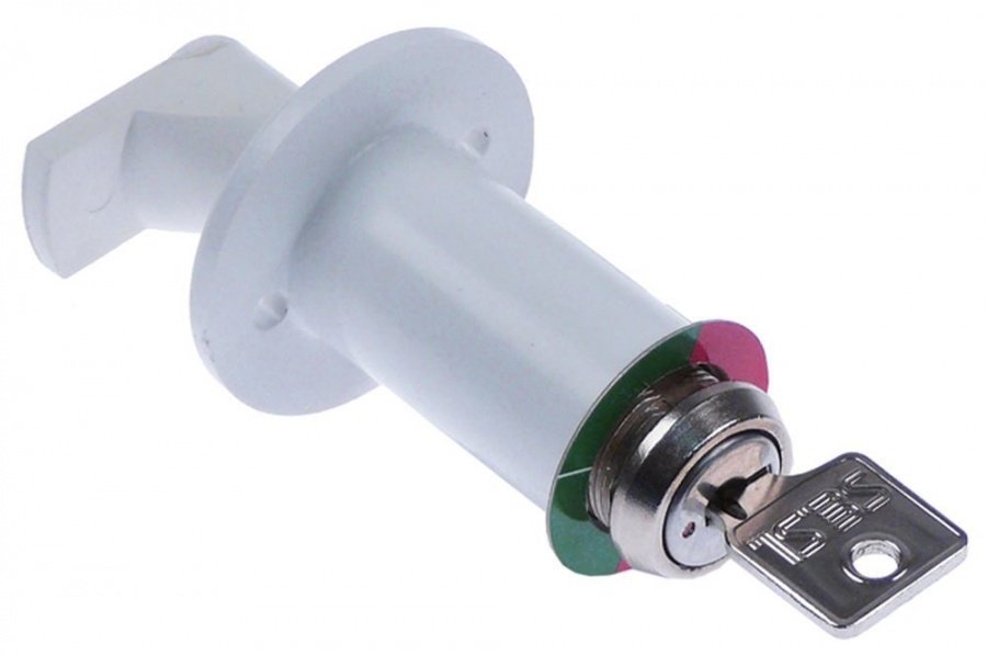 Key cylinder mounting ø 19mm rotation 180° cam length 32mm cam width 17mm - 701113