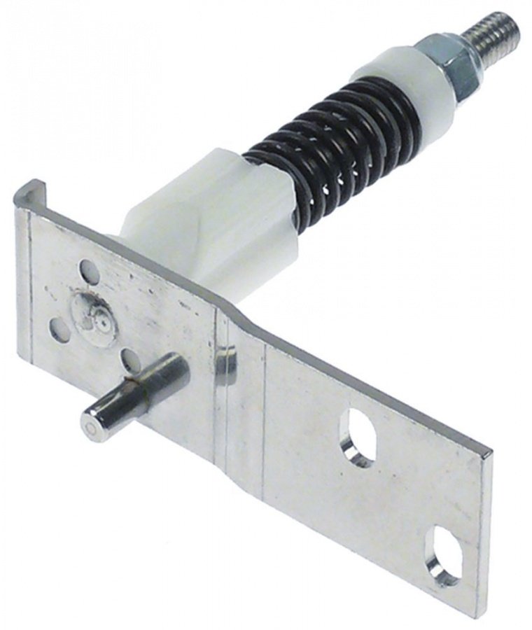 Spring assisted hinge L 99mm W 30mm mounting pos. right - 701131
