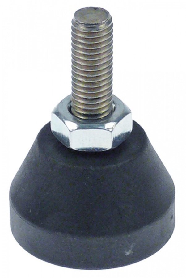 Equipment foot thread M10 ø 40mm H 25mm WS 17 thread L 55mm Qty 1pcs - 701133