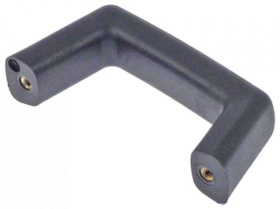  Pull handle L 145mm H 56/73mm mounting distance 118mm thread M5 W 30mm black - 701187