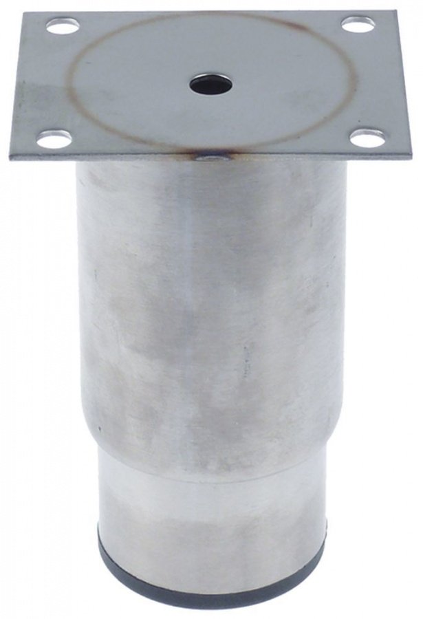  Equipment foot tube ø 64mm plate size 90x70mm hole distance 55x70mm H 115-180mm SS size 2 1/2" - 701199