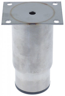  Equipment foot tube ø 64mm plate size 90x70mm hole distance 55x70mm H 115-180mm SS size 2 1/2" - 701199