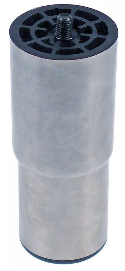 Equipment foot thread M10 tube ø 66 mm SS H 150-180mm size 2 1/2" thread L 15 mm Qty 1 pcs - 701205