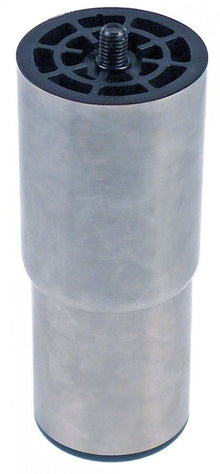 Equipment foot thread M10 tube ø 66 mm SS H 150-180mm size 2 1/2" thread L 15 mm Qty 1 pcs - 701205