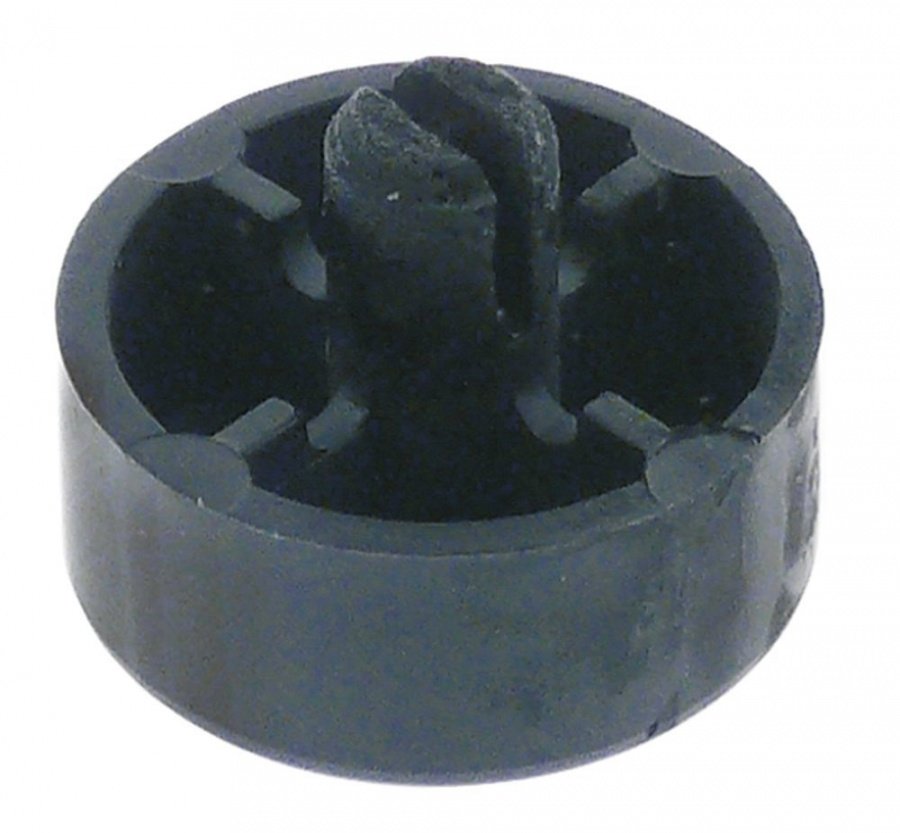 Equipment foot ø 32mm H 14mm mounting ø 10mm overall height 25,5mm plastic Qty 1 pcs - 701206