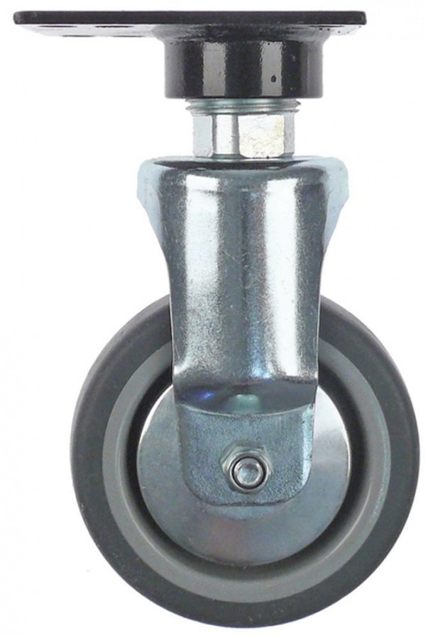 Swivel castor set with swivel brake ø 100mm plates fixing 96x90mm bearing ball bearing H 175mm - 701208