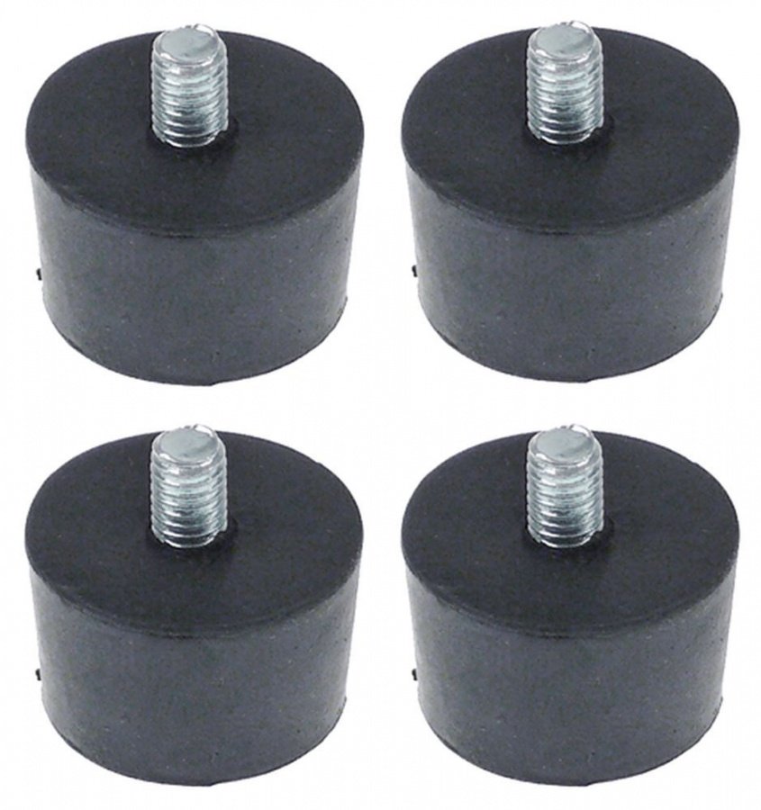 Equipment feet kit thread M5 thread L 10mm H 12mm ø 22mm rubber Qty 4 pcs bore ø 5/10mm - 701230