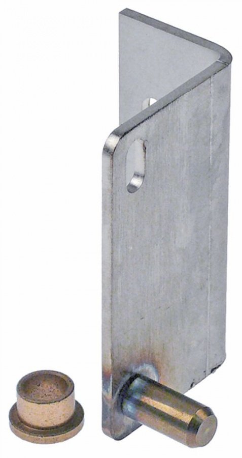  Door hinge with bush mounting pos. upper left for convection oven L 46mm W 80mm H 24mm Qty 1 pcs - 701244