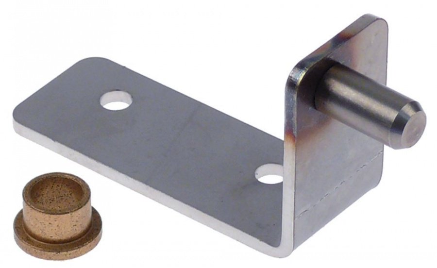  Hinge with bush mounting pos. bottom right for convection oven L 46mm W 28mm H 94mm - 701246