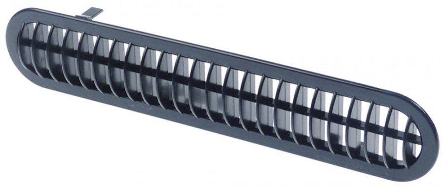 Ventilation grille for aspiration plastic black H 50mm L 260mm Qty 1 pcs - 701254