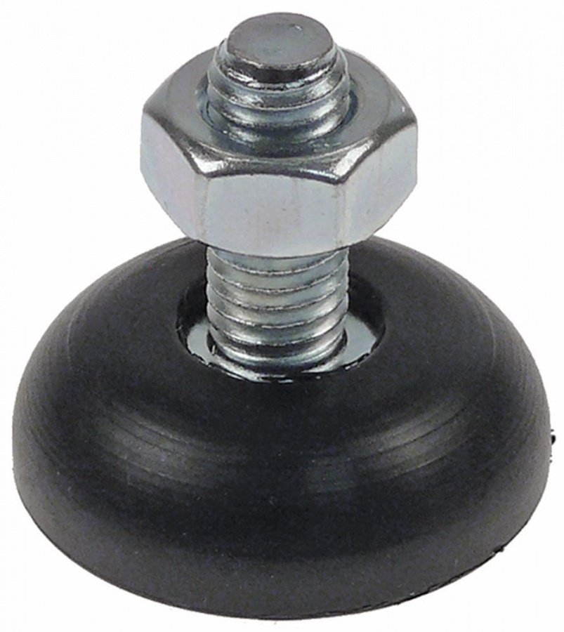 Equipment foot thread M10 thread L 23mm H 12,5mm ø 38mm WS 17 Qty 1 pcs - 701292