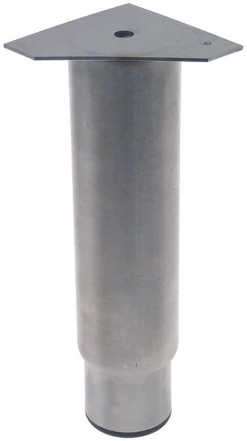 Equipment foot tube ø 58mm plate size 85x85mm hole distance 85mm H 208-315mm SS size 2 1/4" - 701308