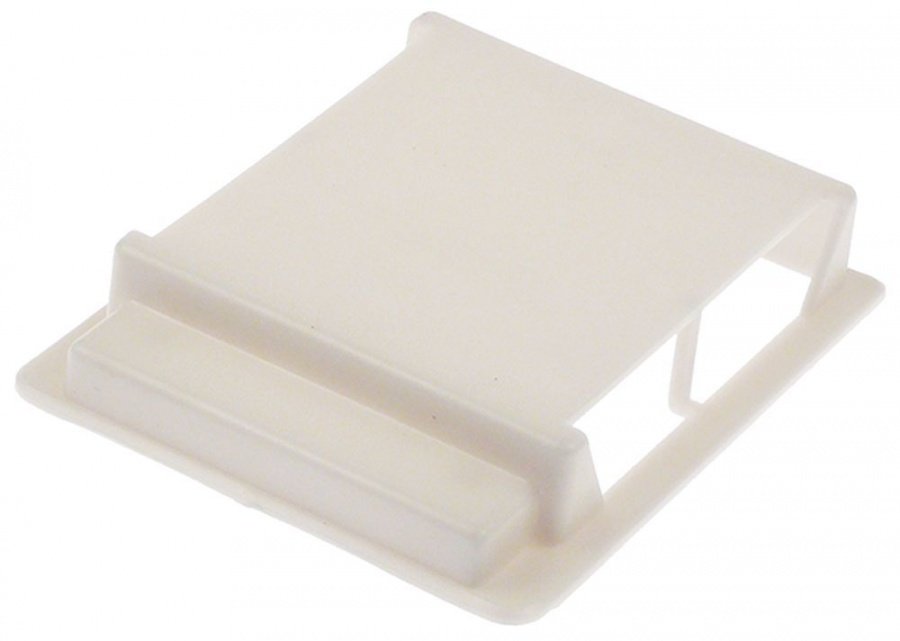 Air duct L 109mm W 89,6mm H 23mm white Qty 1 pcs - 701371