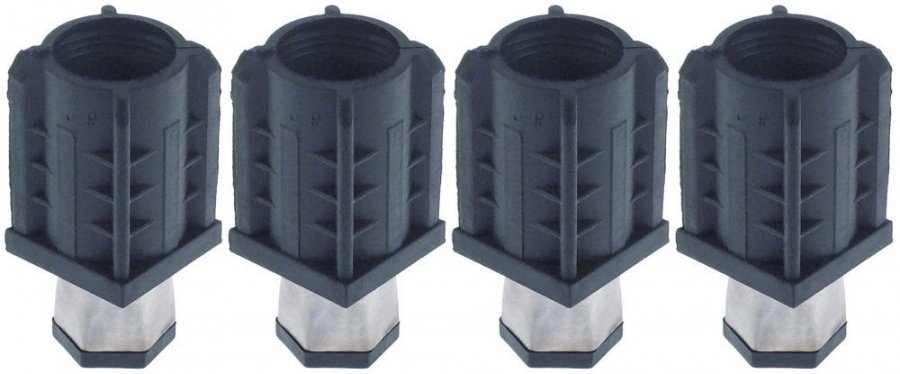 Picior reglabil plastic/CNS Î 23-60mm grosime perete 1-1,2mm tip de țeavă 40x40 set 4 buc - 701390