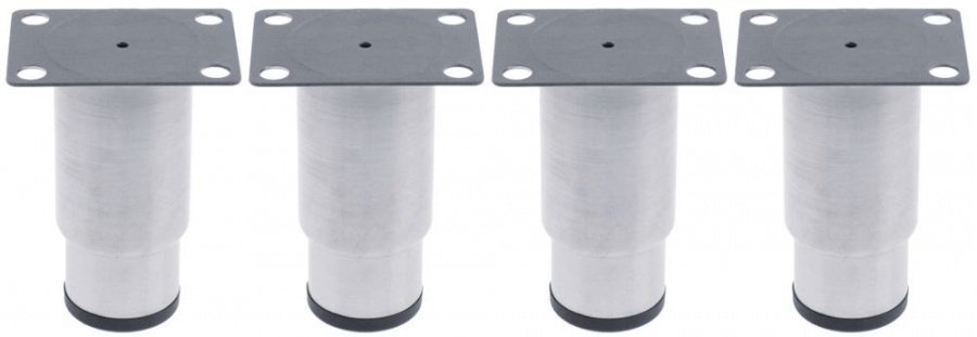Set picioare ø țeavă 59mm oțel inoxidabil DG 50x75mm Î 130-180mm mărime 2 1/2" - 701398