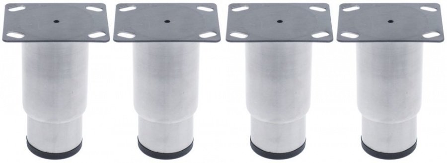 Set picioare ø țeavă 59mm oțel inoxidabil DG 45x75 până la 61x51mm Î 130-180mm mărime 2 1/2" - 701399