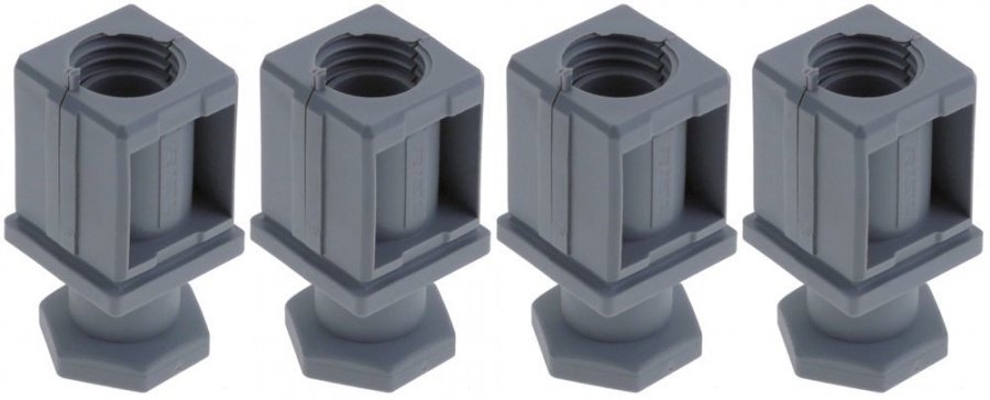 Set picioare plastic Î 20-35mm grosime perete 1-1,5mm tip de țeavă 40x40 - 701406