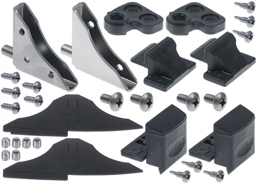 Kit de fixare si balamale pentru geam interior cuptor UNOX EKVM0012A, KVM0012A, KVM1230A, KVM1231A, VM1230A0,VM1231A0 - 701409