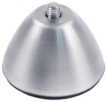 Equipment foot thread M5 thread L 13mm H 25mm ø 37,5mm aluminium conical Qty 1 pcs bore ø 6mm - 701451