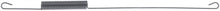 Tension spring ø 14,3mm total length 344mm wire gauge ø 1,8mm thread L 72mm Qty 1 pcs - 701452