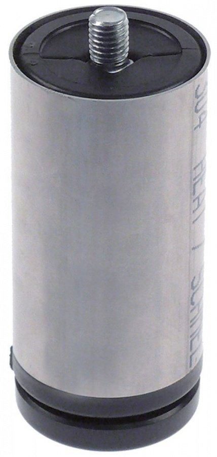 Equipment foot tube ø 52mm thread M10 thread L 15mm H 104-115mm stainless steel size 2" - 701458