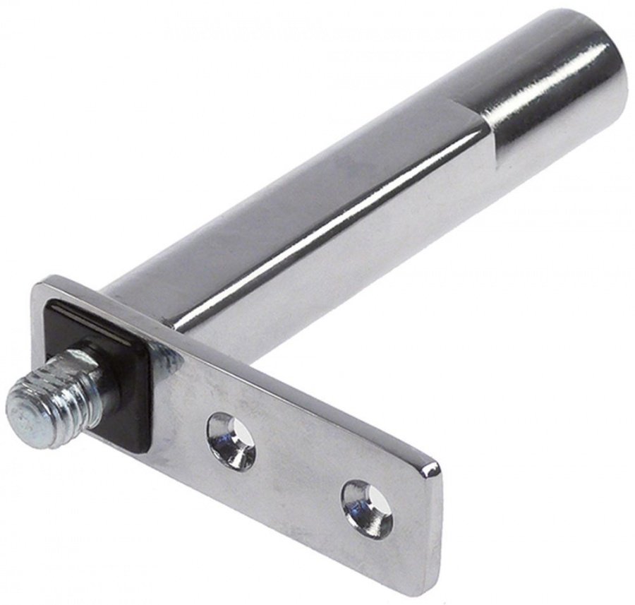 Spring assisted hinge series FOSTER chrome-plated, polished L 136mm W 24mm - 701459