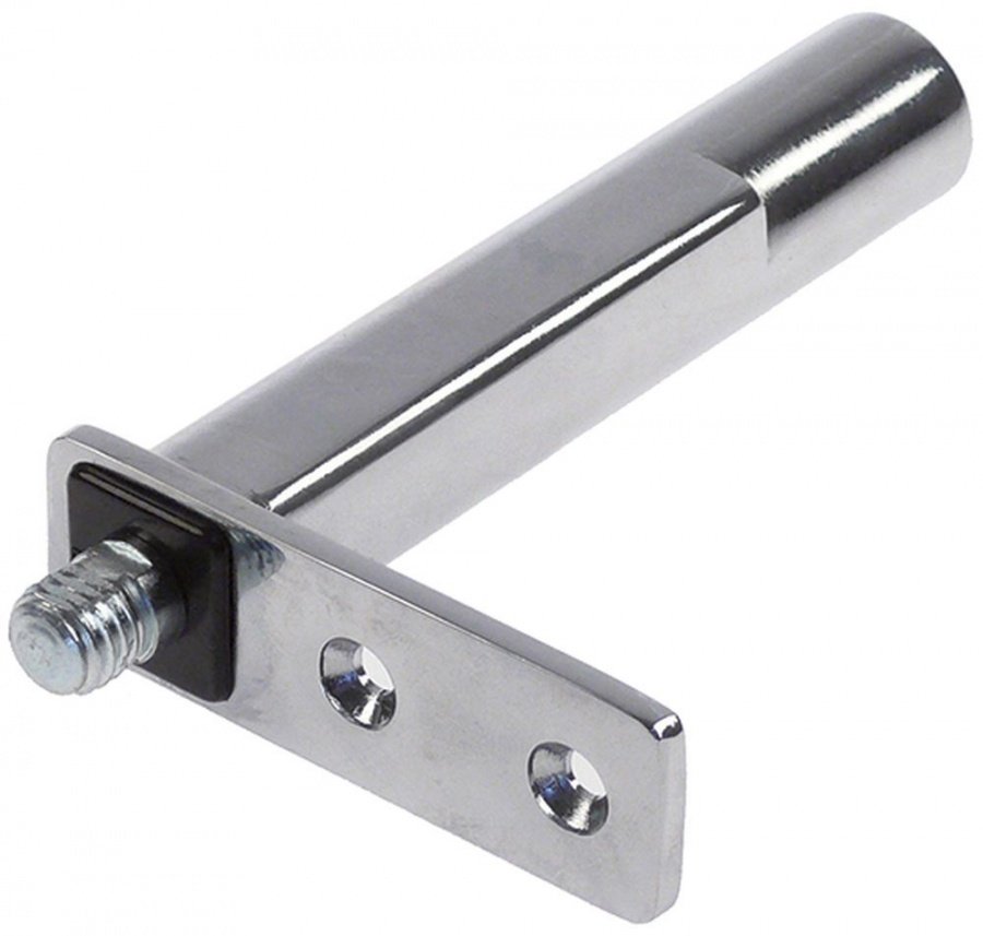 Spring assisted hinge series FOSTER chrome-plated, polished L 136mm W 24mm - 701460