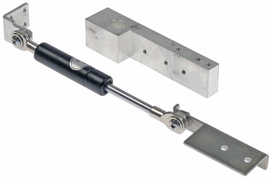 Arc cu gaz tip telescop L 162mm 80N D1 ø 6mm D2 ø 15mm stânga potrivit pentru aparat HVS1000 - 701553