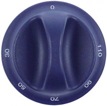 Knob thermostat t.max. 110°C 0-110°C ø 75mm shaft ø 6x4.6mm shaft flat upper blue - 701605