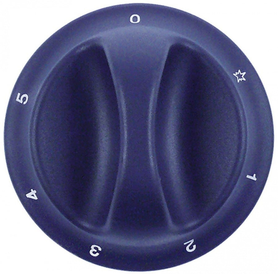 Knob gas thermostat PEL ø 75mm shaft ø 6x4.6mm shaft flat upper blue - 701608