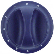 Knob gas thermostat 1-8 ø 75mm shaft ø 10x8mm shaft flat upper blue - 701609