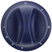  Buton comutator ø 75mm ax ø 6x4,6mm aplatizare stânga albastru potrivit pentru LINCAR / PRIMAX - 701610